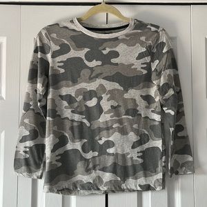 Boys Old Navy Army Long Sleeve Shirt